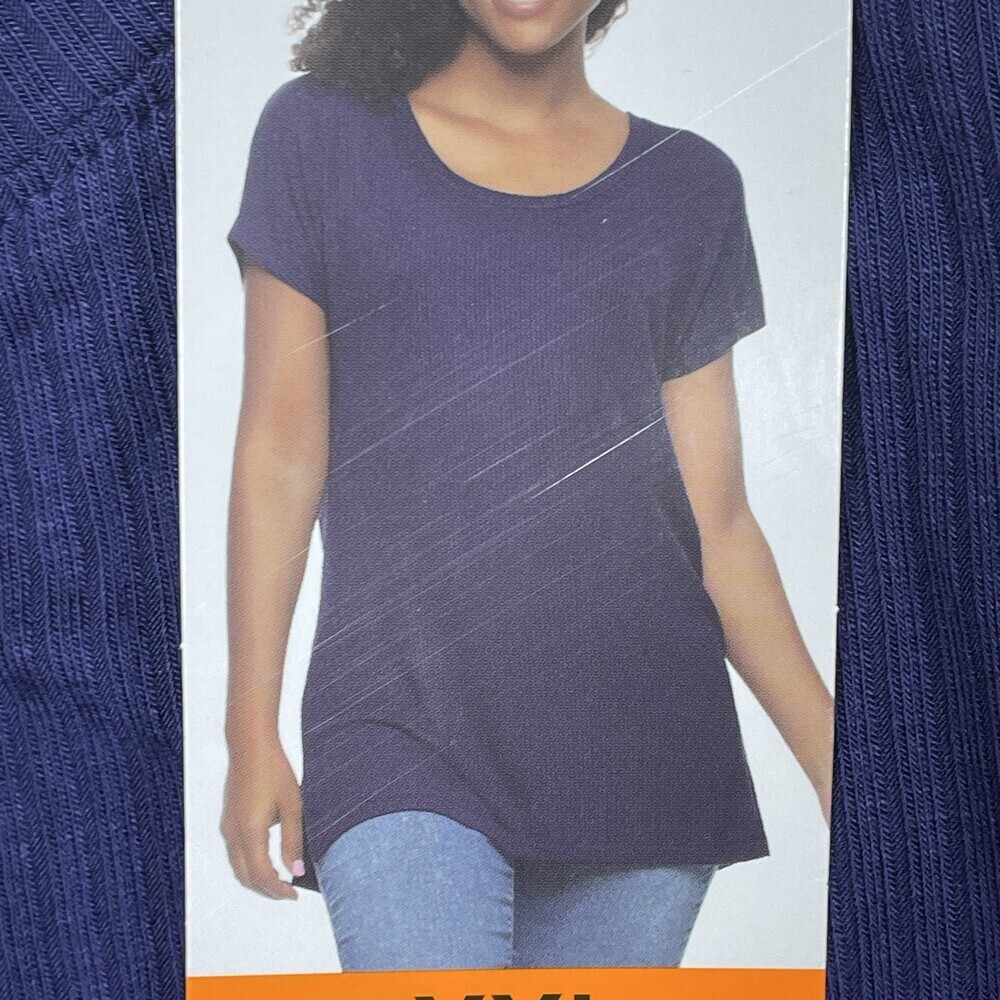Felina Women's XXL Blouse Blue Rayon Blend e0131